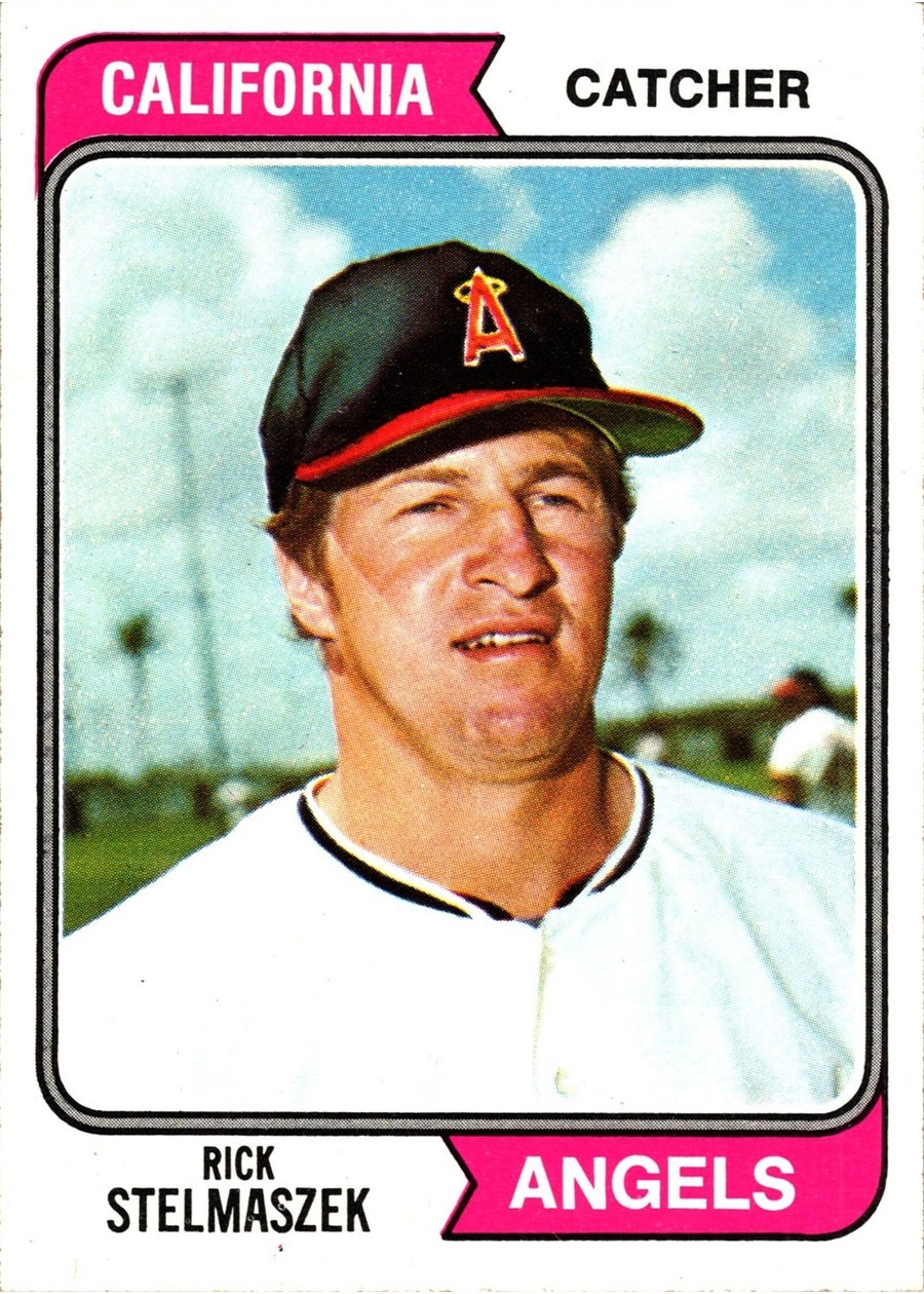 1974 Topps #611 Rick Stelmaszek, California Angels