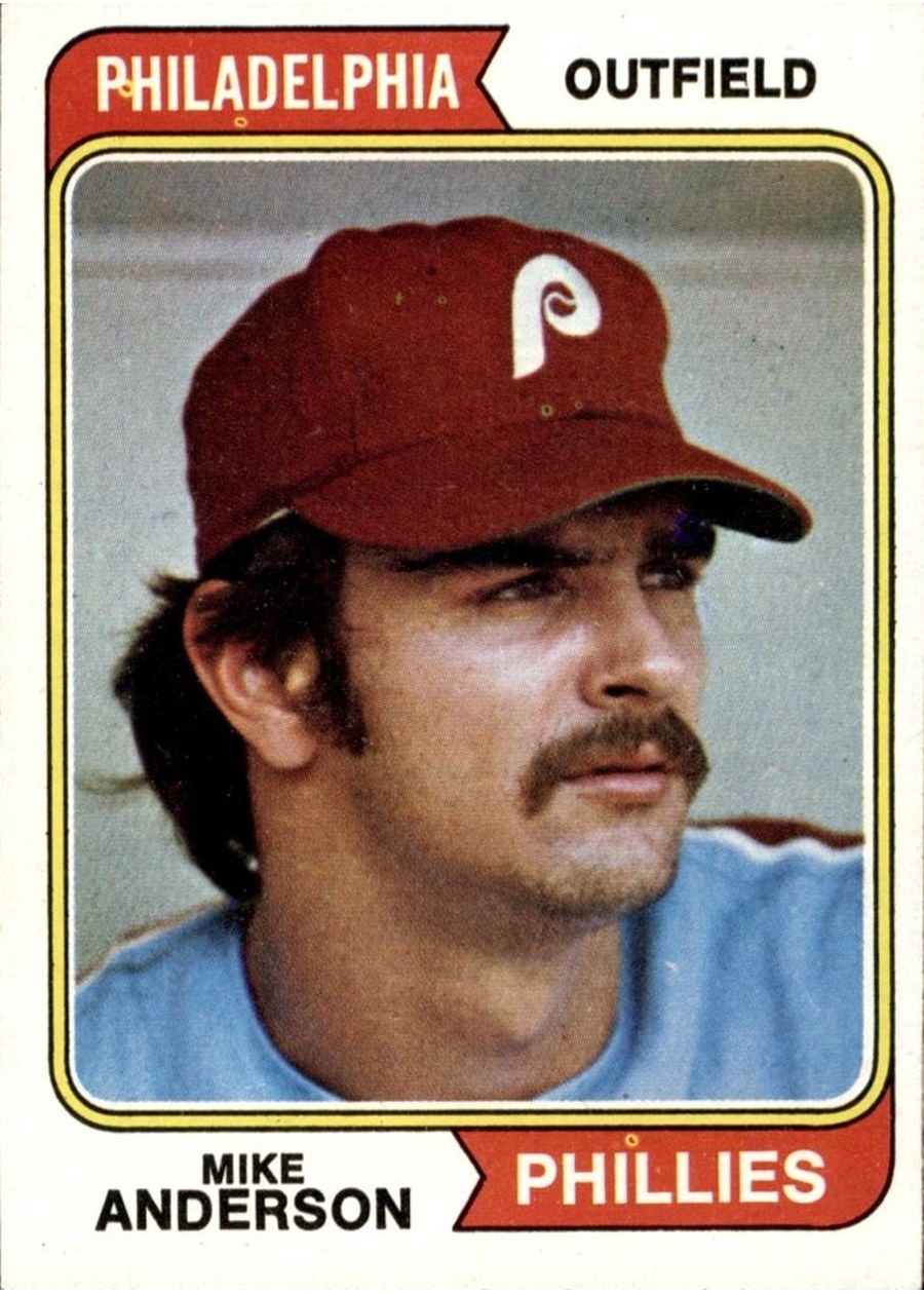 1974 Topps #619 Mike Anderson, Philadelphia Phillies