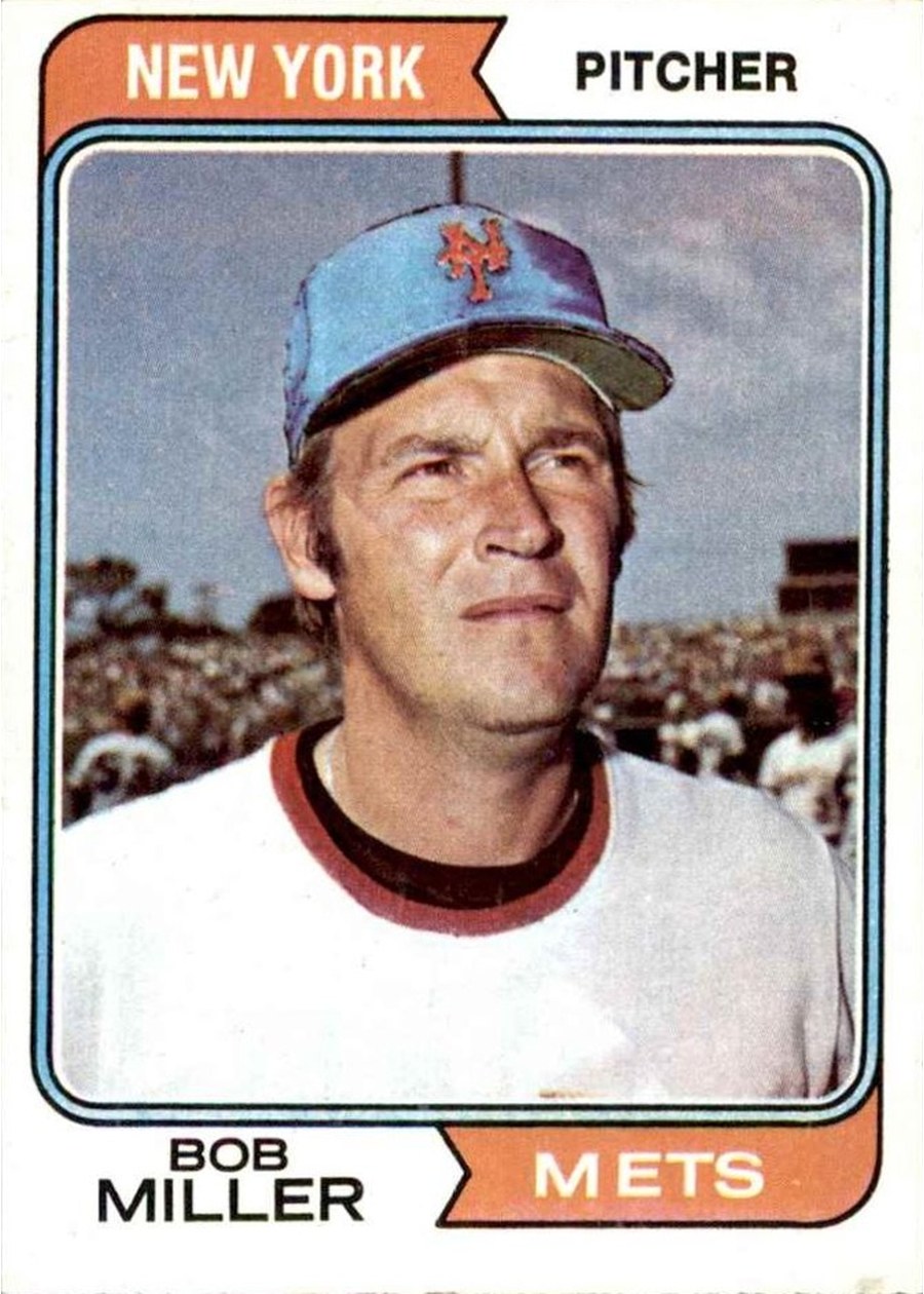 1974 Topps #624 Bob Miller, New York Mets