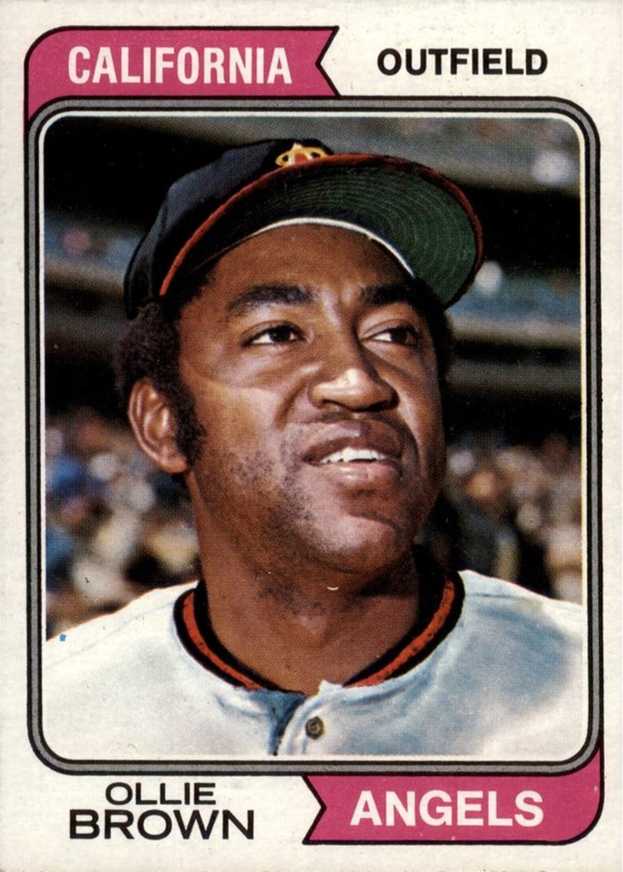 1974 Topps #625 Ollie Brown, California Angels