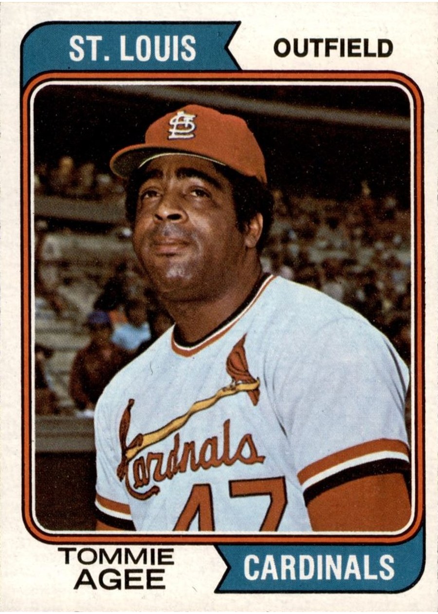 1974 Topps #630 Tommie Agee, St. Louis Cardinals