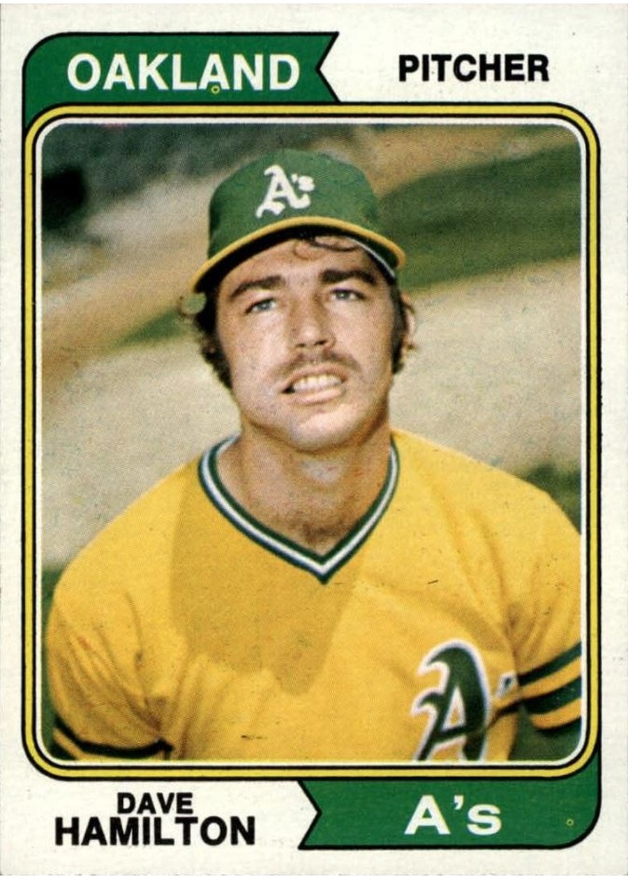 1974 Topps #633 Dave Hamilton, Oakland Athletics