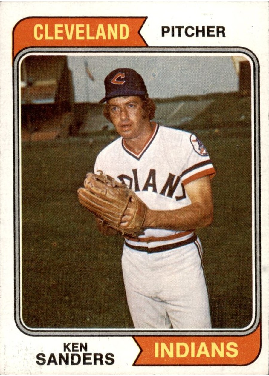1974 Topps #638 Ken Sanders, Cleveland Indians