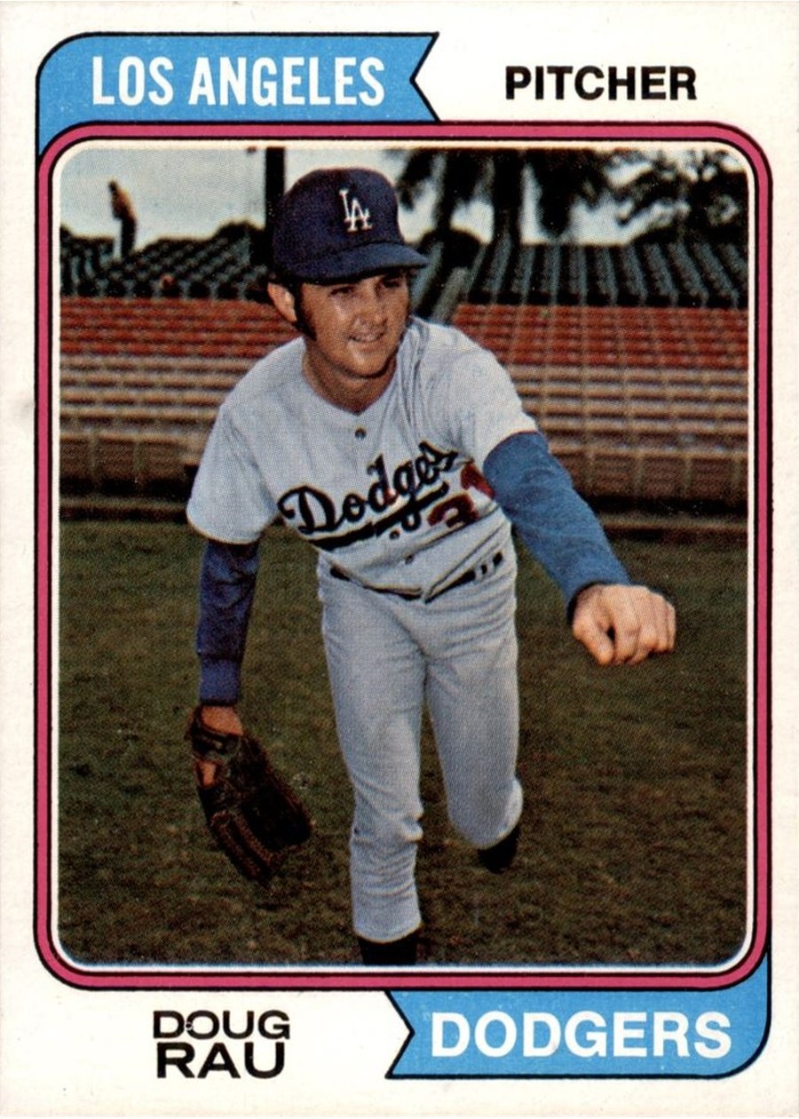 1974 Topps #64 Doug Rau, Los Angeles Dodgers