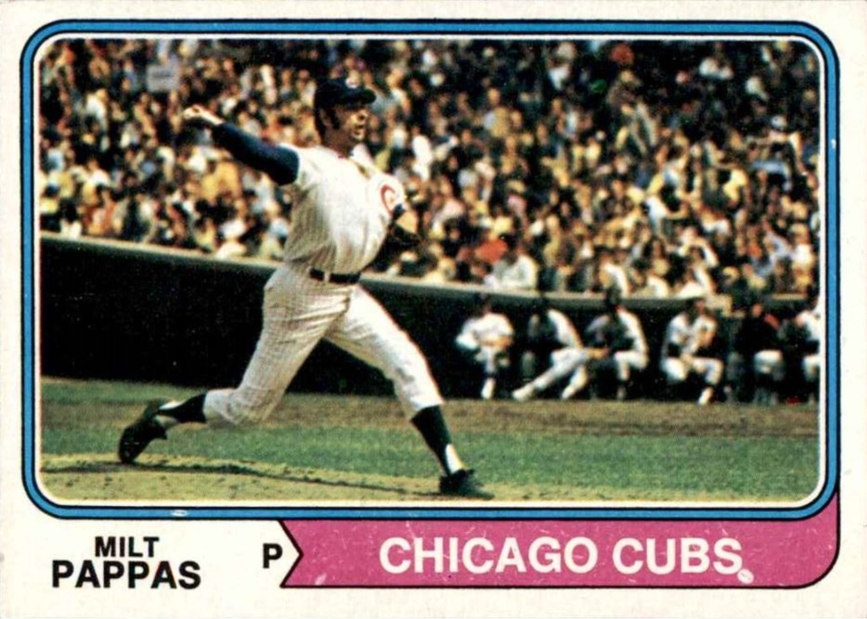 1974 Topps #640 Milt Pappas, Chicago Cubs