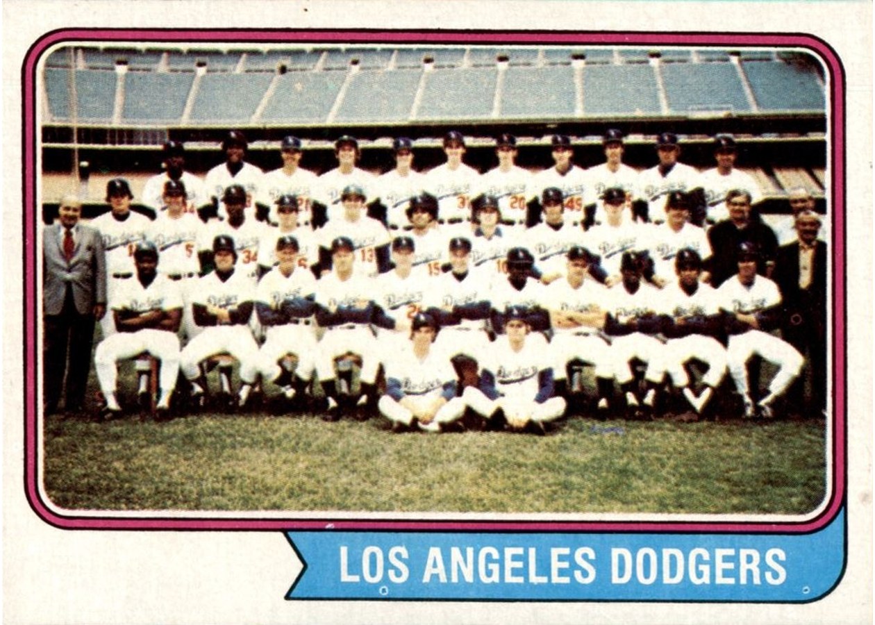 1974 Topps #643 Los Angeles Dodgers