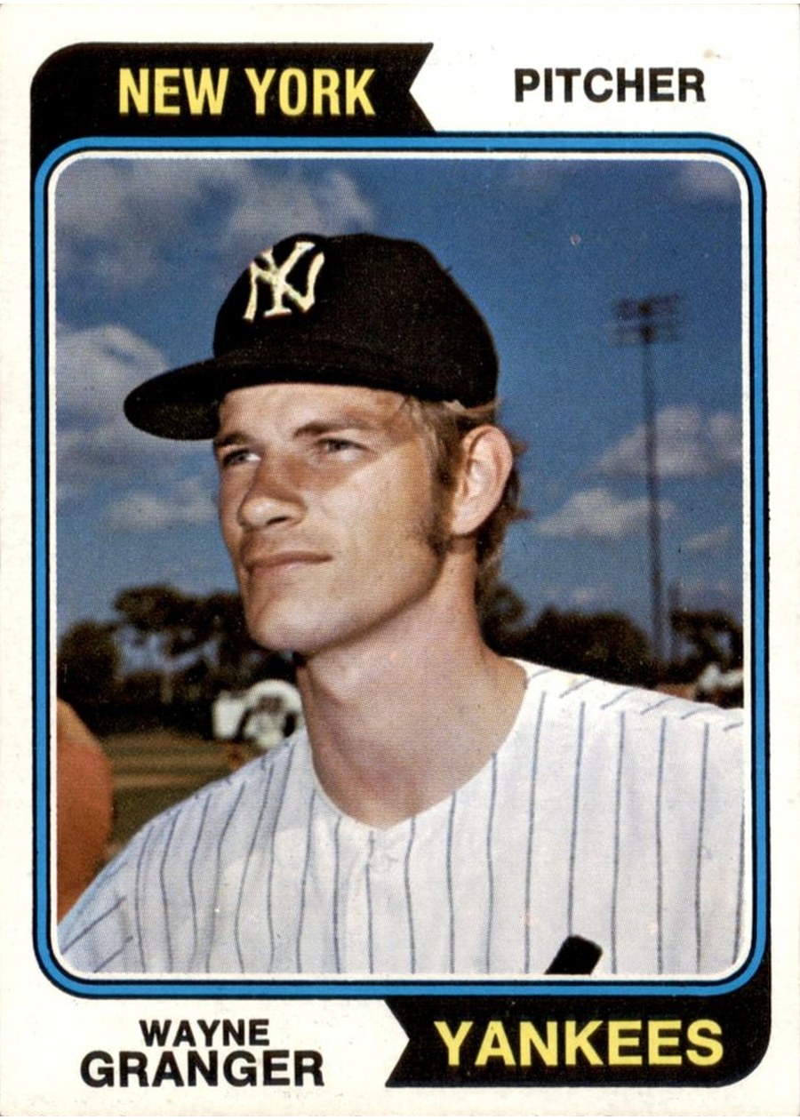 1974 Topps #644 Wayne Granger, New York Yankees