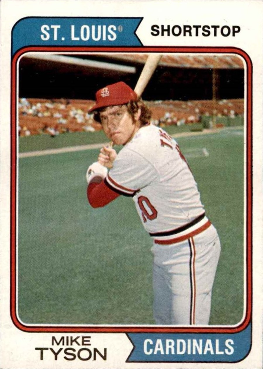 1974 Topps #655 Mike Tyson, St. Louis Cardinals