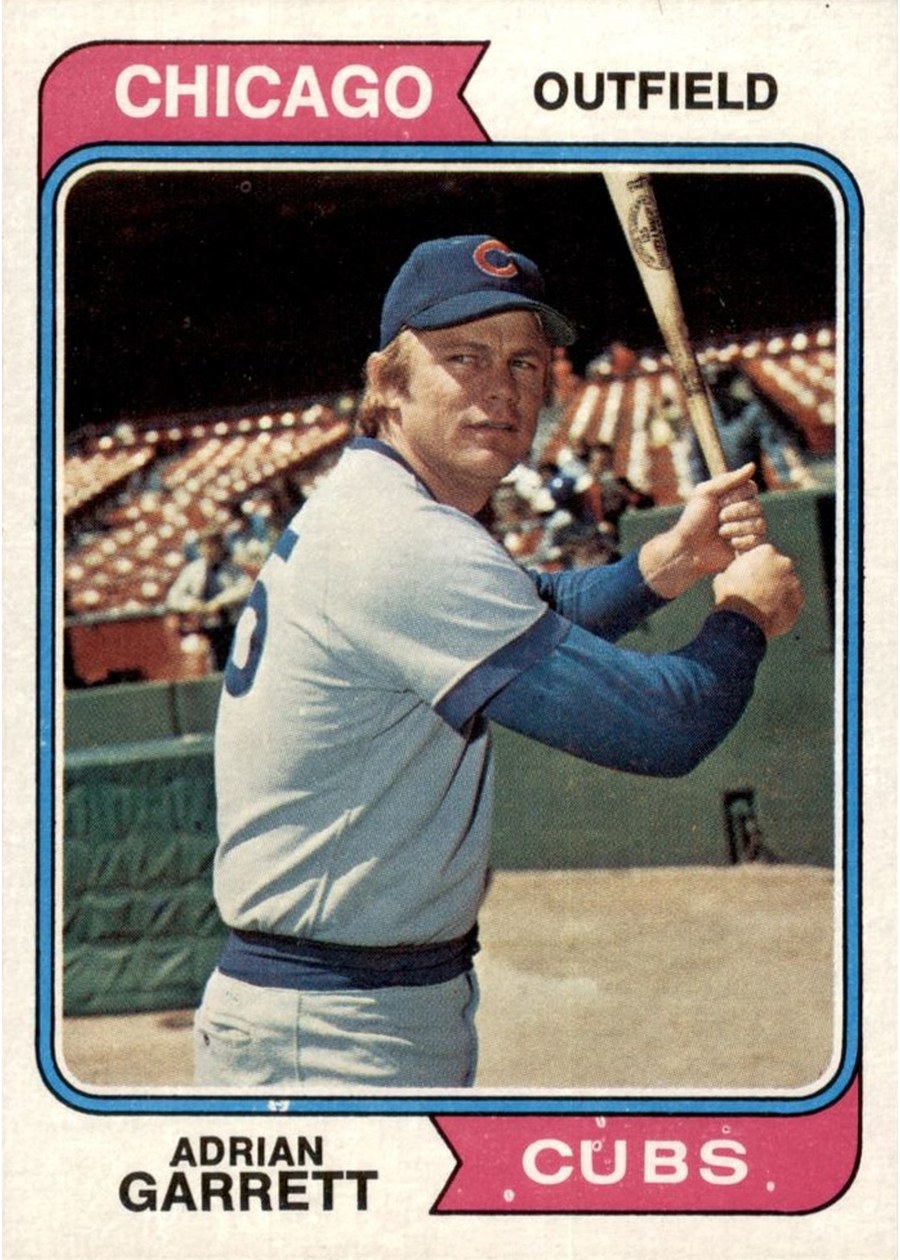 1974 Topps #656 Adrian Garrett, Chicago Cubs