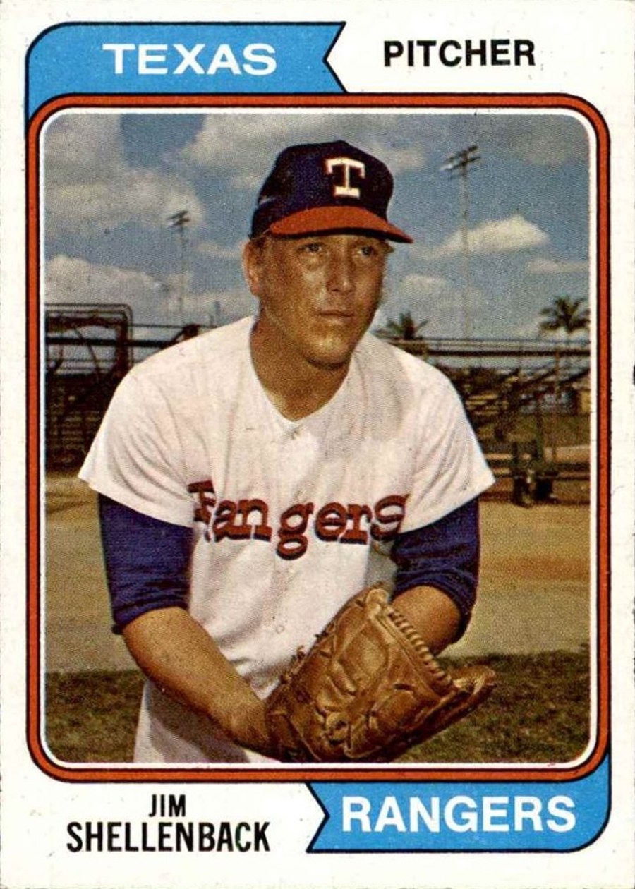 1974 Topps #657 Jim Shellenback, Texas Rangers