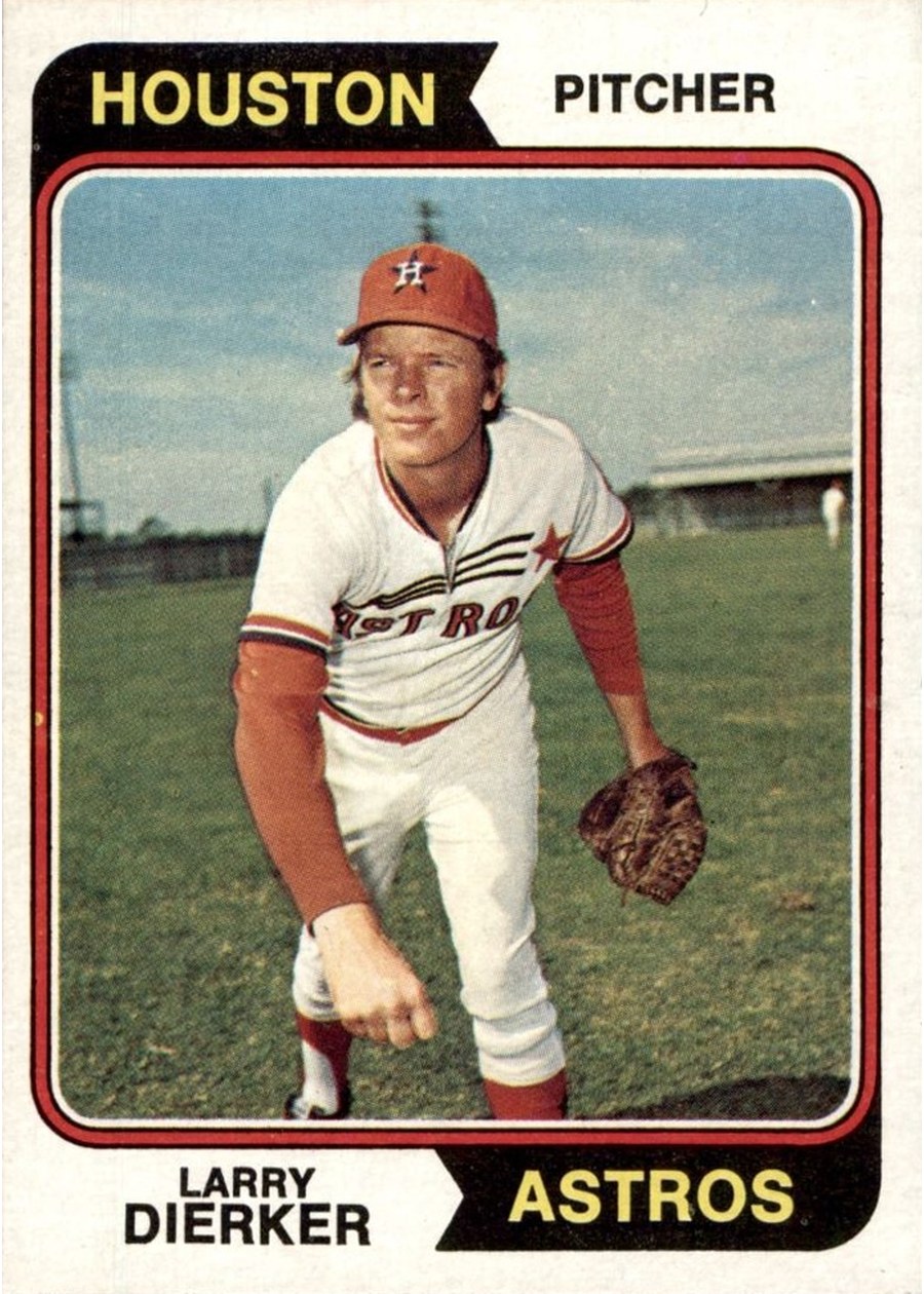 1974 Topps #660 Larry Dierker, Houston Astros
