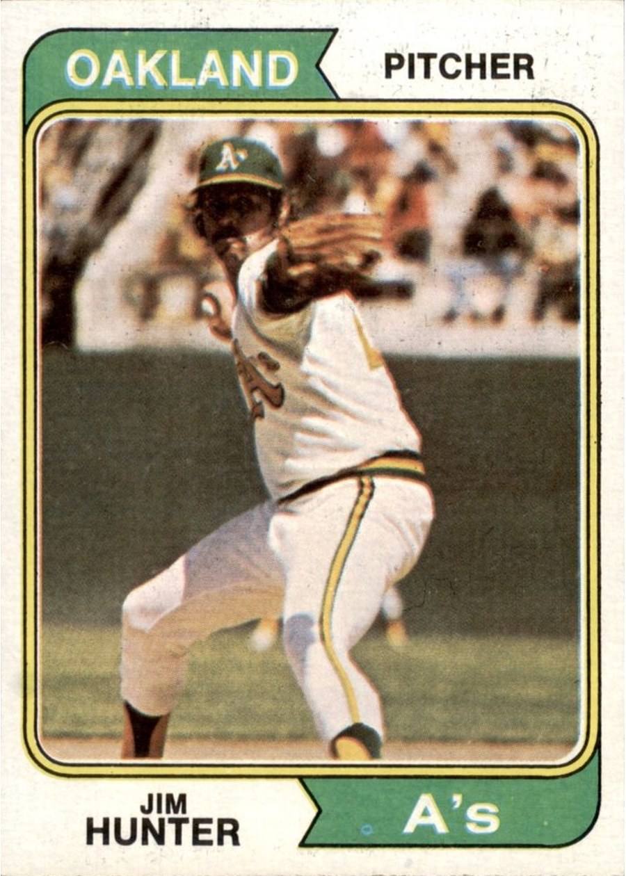 1974 Topps #7 Jim Hunter, Oakland Athletics