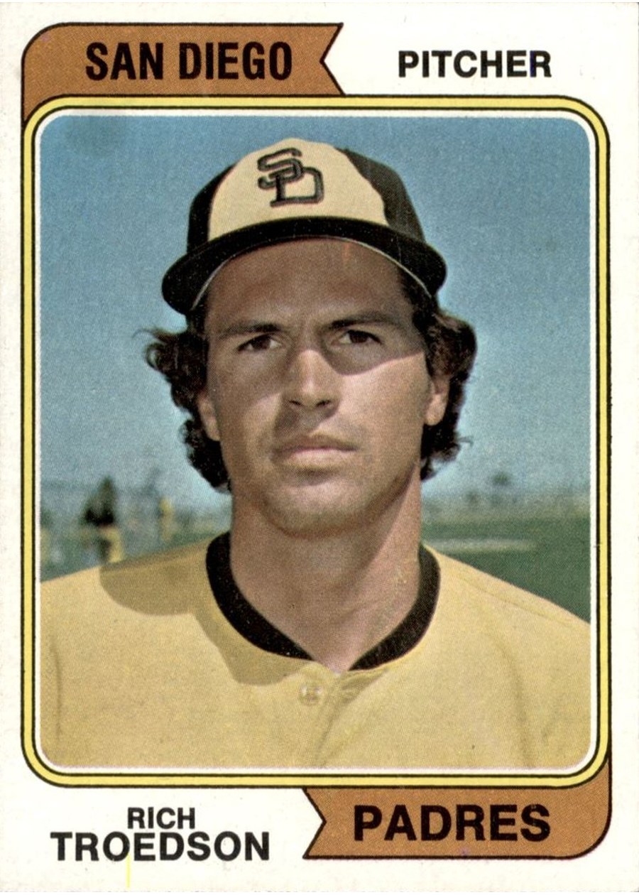 1974 Topps #77 Rich Troedson, San Diego Padres
