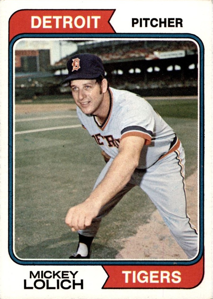 1974 Topps #9 Mickey Lolich, Detroit Tigers