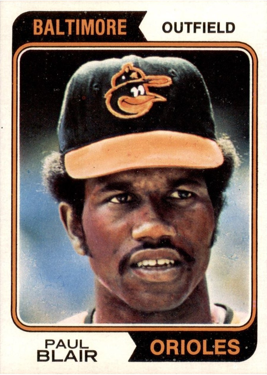 1974 Topps #92 Paul Blair, Baltimore Orioles
