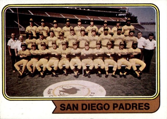 1974 Topps #226 San Diego Padres - 226a - San Diego Padres (Corrected)