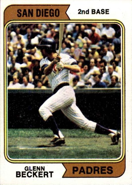 1974 Topps #241 Glenn Beckert - 241a - San Diego (Corrected)