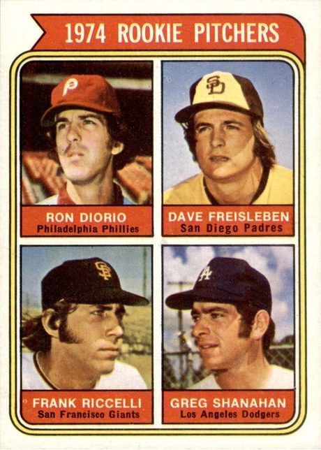 1974 Topps #599 1974 Rookie Pitchers - 599a - San Diego Padres (Large Print)