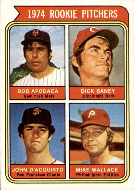 1974 Topps #608 1974 Rookie Pitchers - 608a - Apodaca (Corrected)