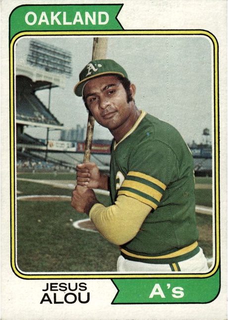 1974 Topps #654 Jesus Alou - 654b - No Position (Front)