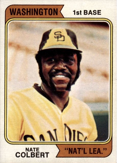 1974 Topps #125 Nate Colbert - 125b - Washington Nat'l Lea.
