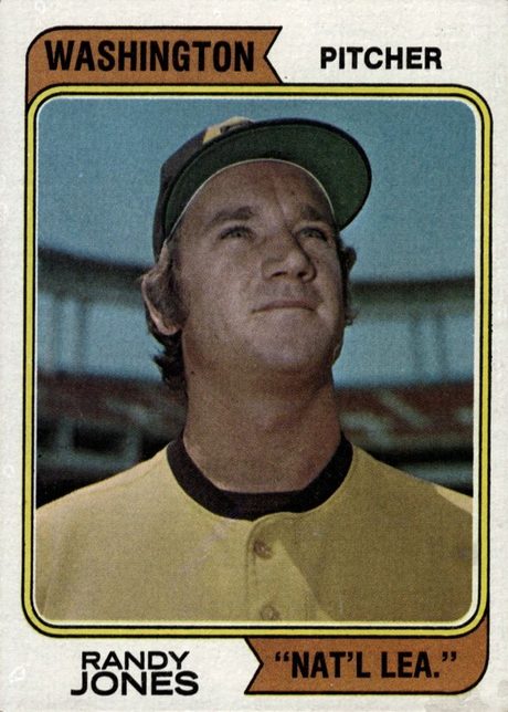 1974 Topps #173 Randy Jones - 173b - Washington Nat'l Lea.