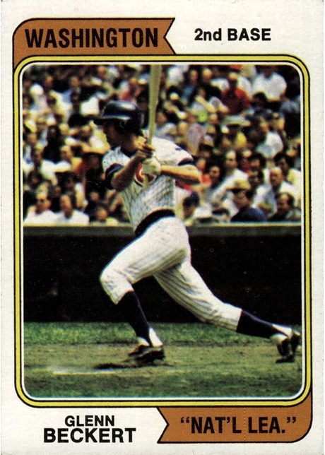 1974 Topps #241 Glenn Beckert - 241b - Washington Nat'l Lea.