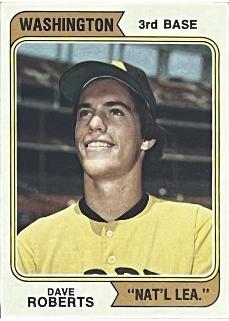 1974 Topps #309 Dave Roberts - 309b - Washington Nat'l Lea.