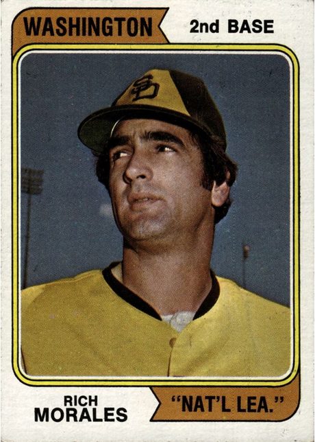 1974 Topps #387 Rich Morales - 387b - Washington Nat'l Lea.