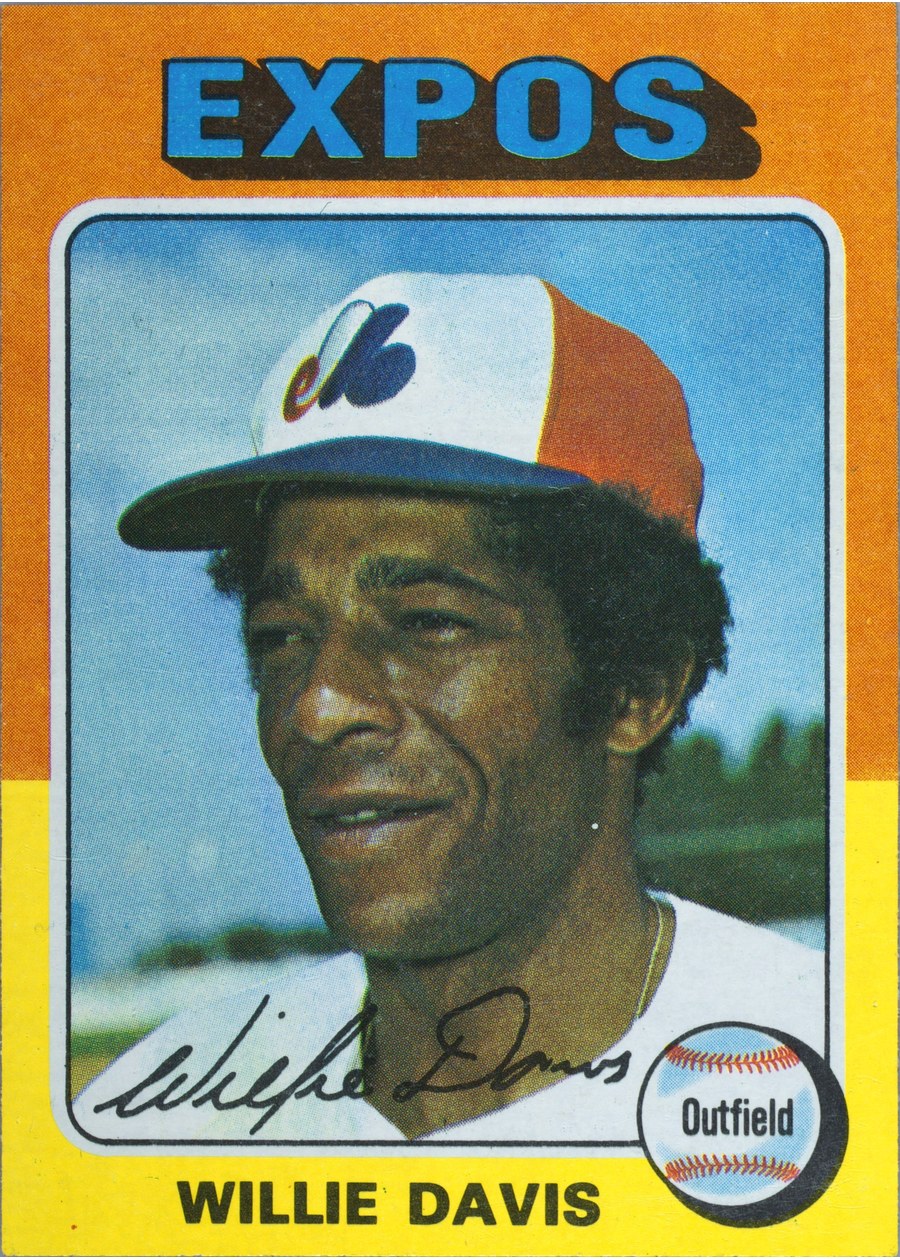 1975 Topps #10 Willie Davis, Montreal Expos