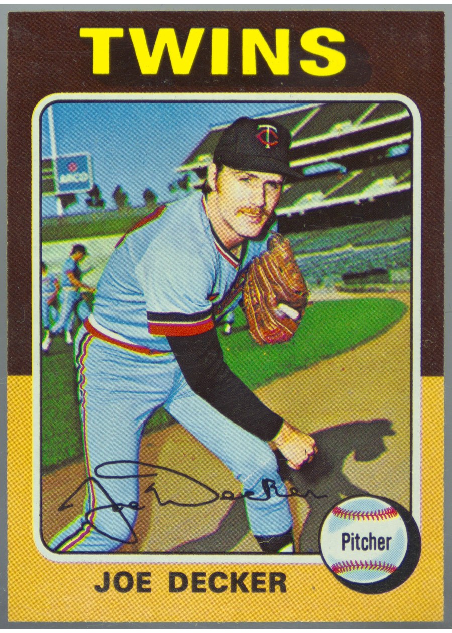 1975 Topps #102 Joe Decker, Minnesota Twins