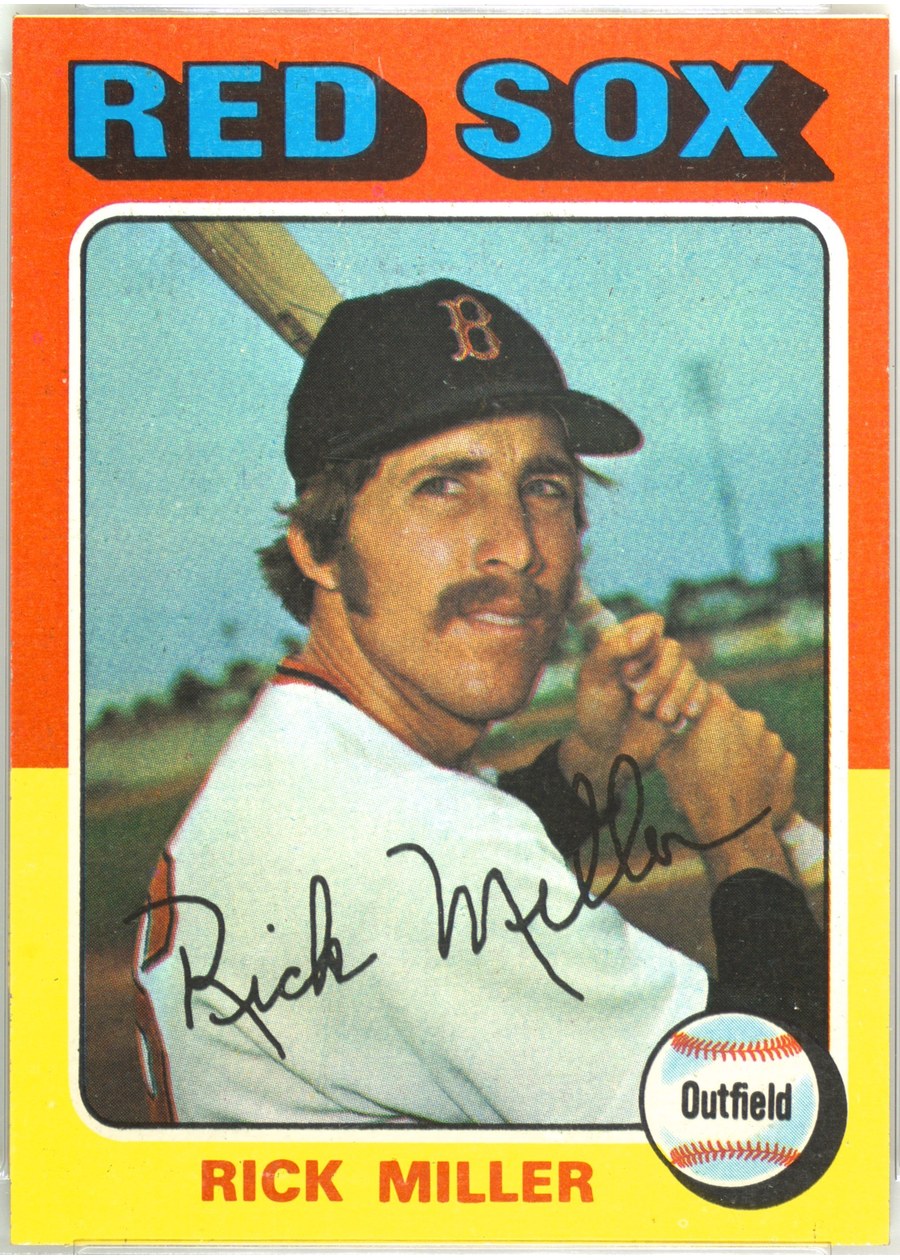 1975 Topps #103 Rick Miller, Boston Red Sox