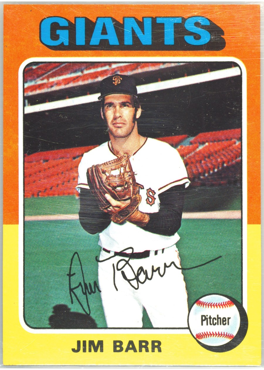 1975 Topps #107 Jim Barr, San Francisco Giants