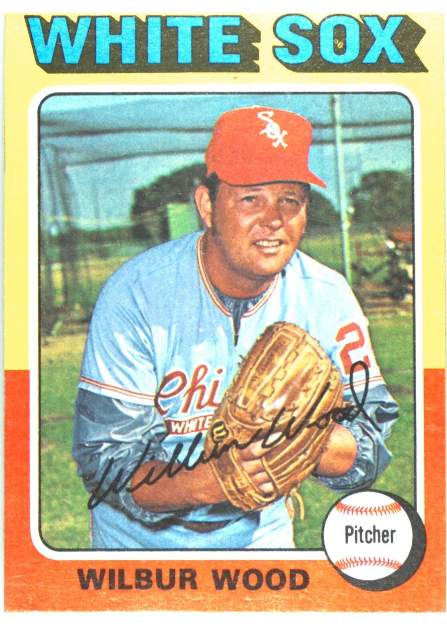 1975 Topps #110 Wilbur Wood, Chicago White Sox