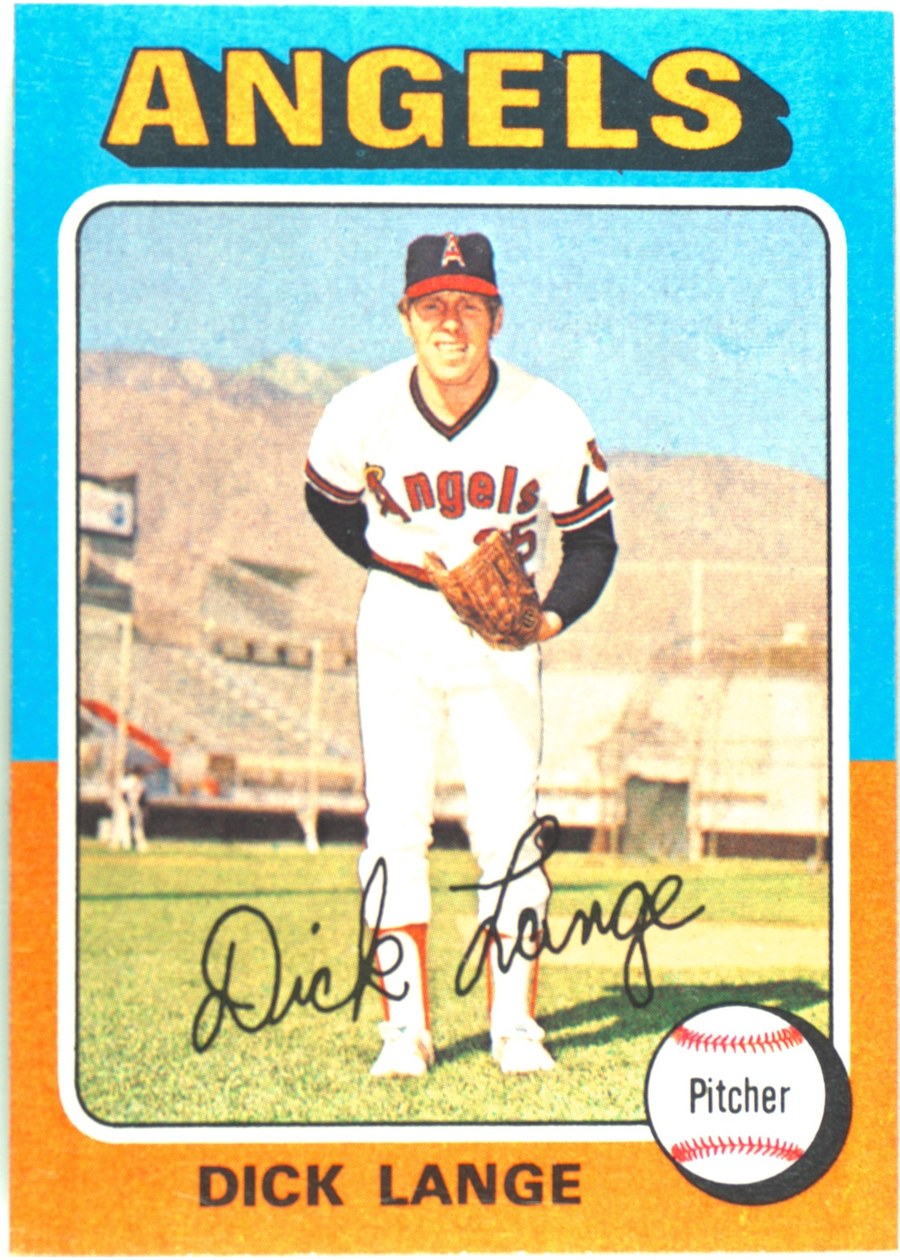 1975 Topps #114 Dick Lange, California Angels