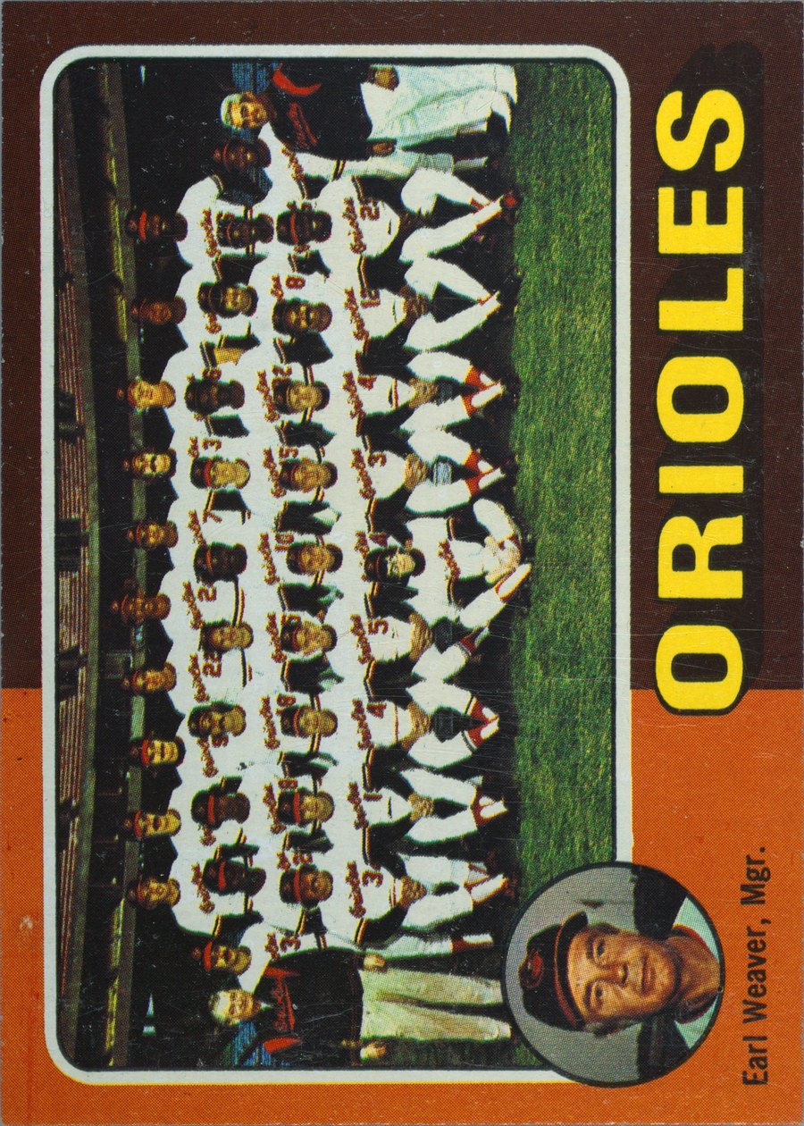1975 Topps #117 Baltimore Orioles