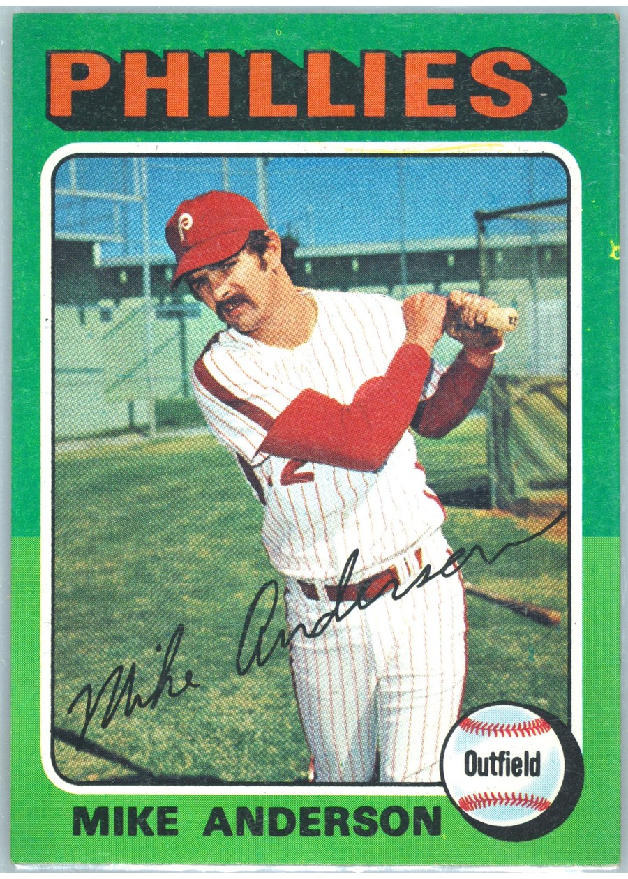 1975 Topps #118 Mike Anderson, Philadelphia Phillies