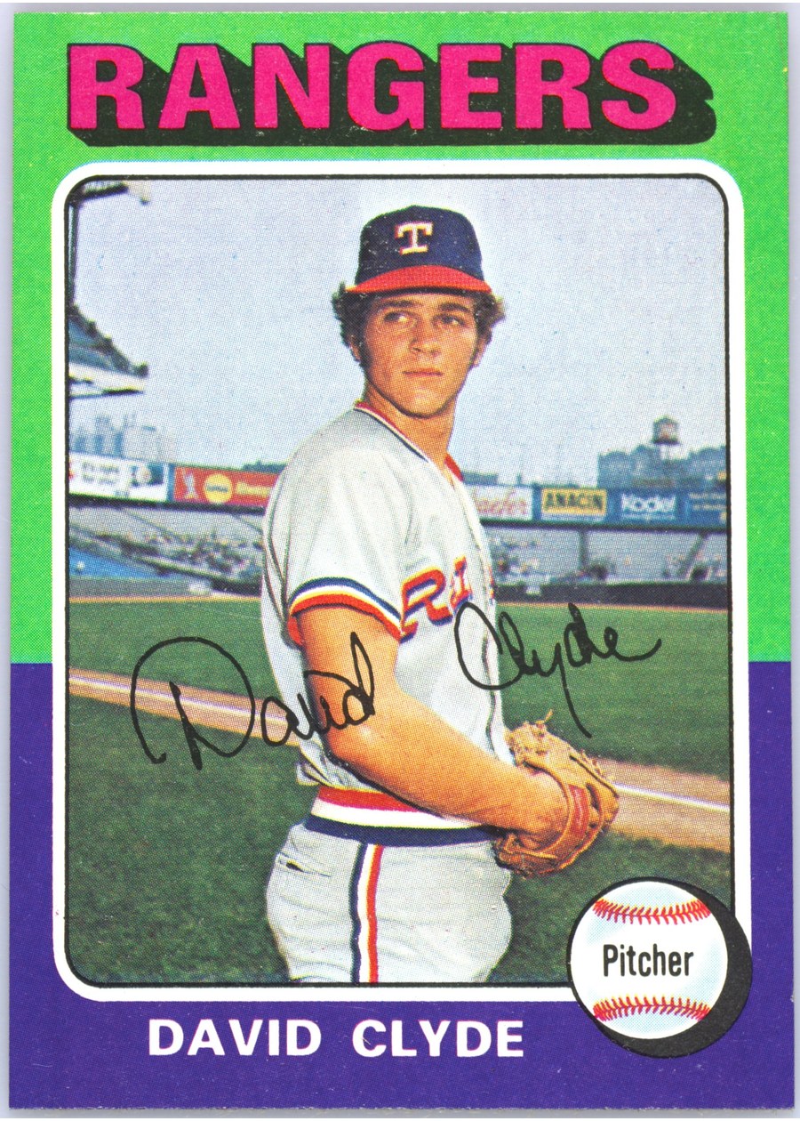 1975 Topps #12 David Clyde, Texas Rangers