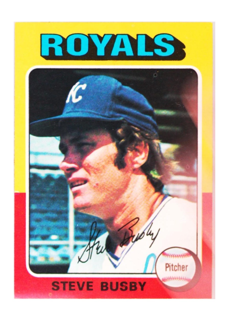 1975 Topps #120 Steve Busby, Kansas City Royals