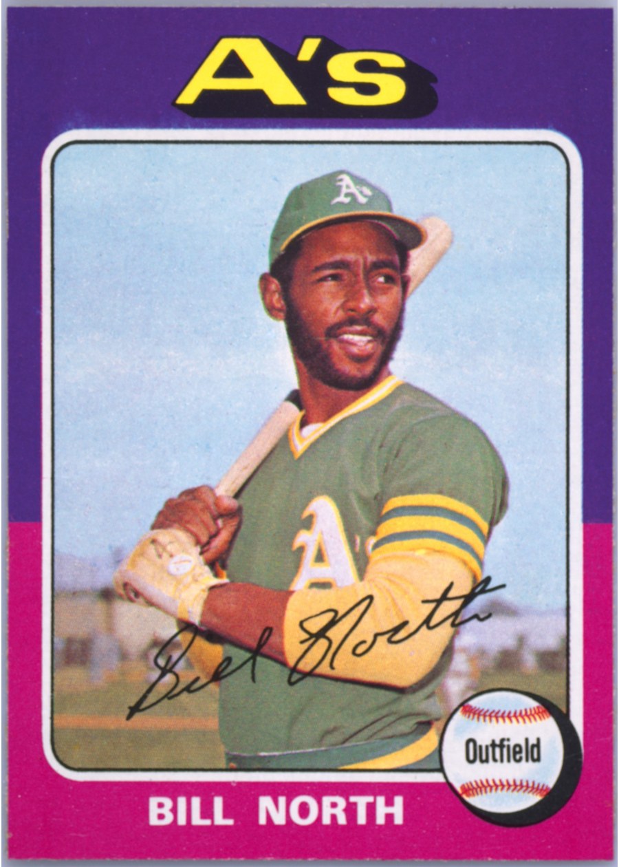 1975 Topps #121 Bill North, Oakland Athletics