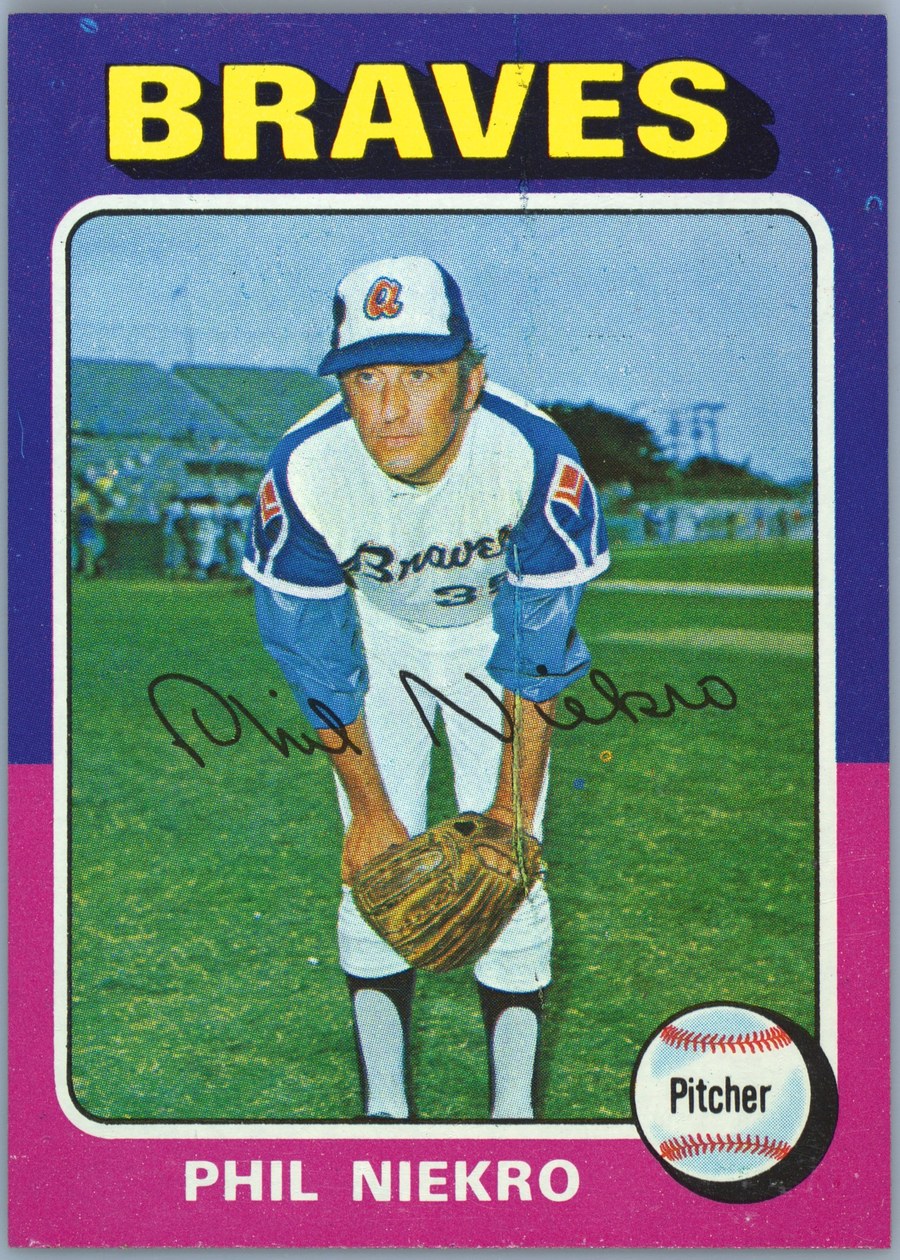 1975 Topps #130 Phil Niekro, Atlanta Braves