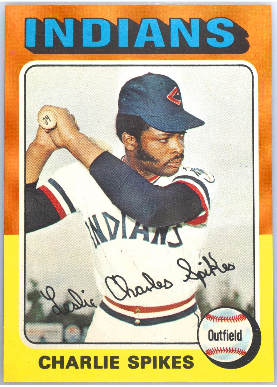 1975 Topps #135 Charlie Spikes, Cleveland Indians