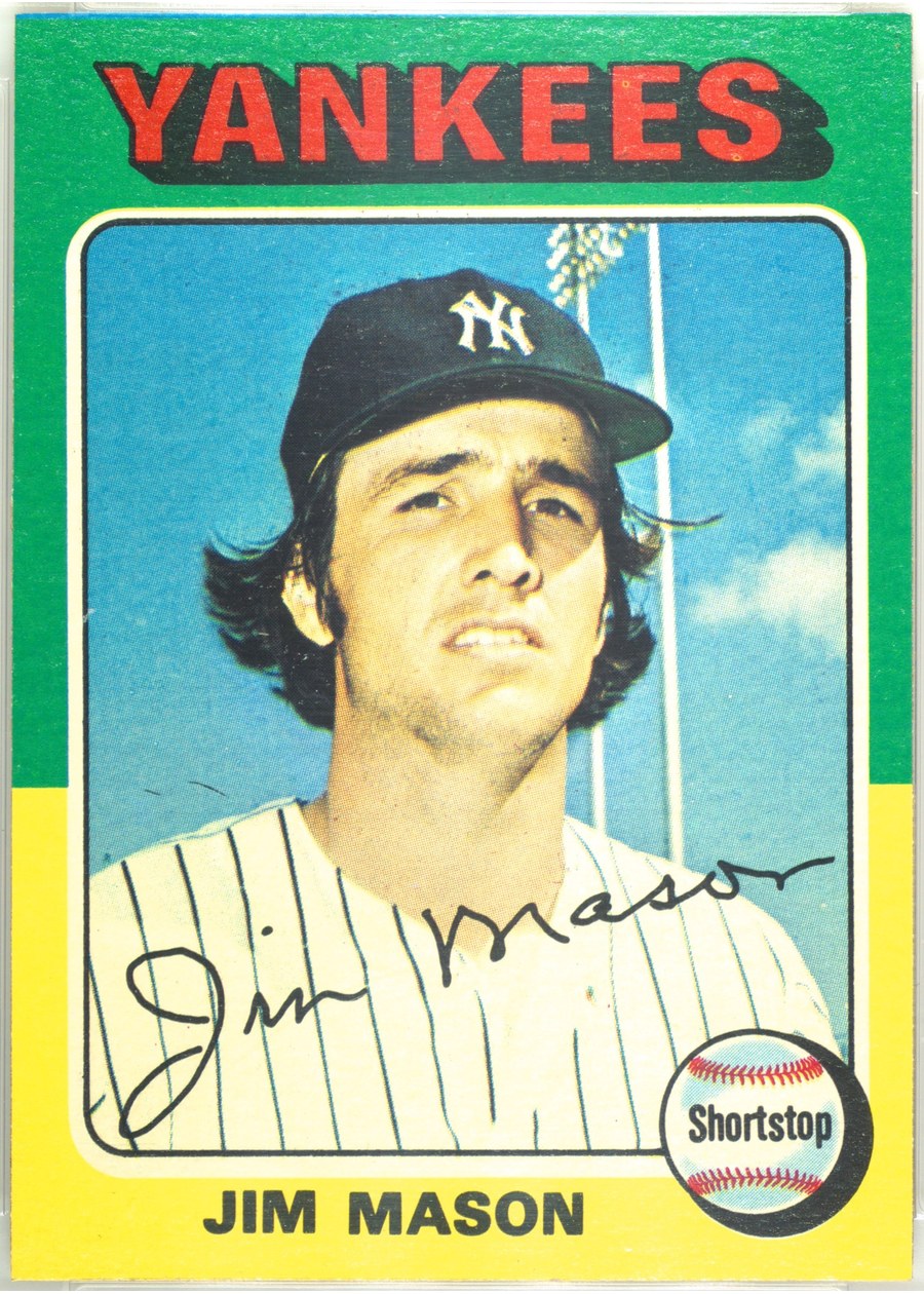 1975 Topps #136 Jim Mason, New York Yankees