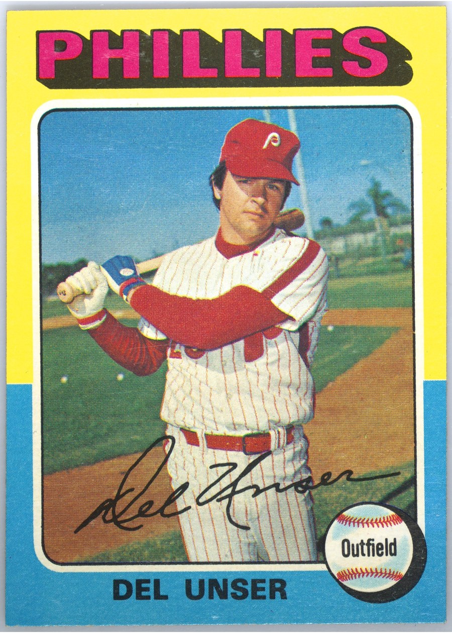 1975 Topps #138 Del Unser, Philadelphia Phillies