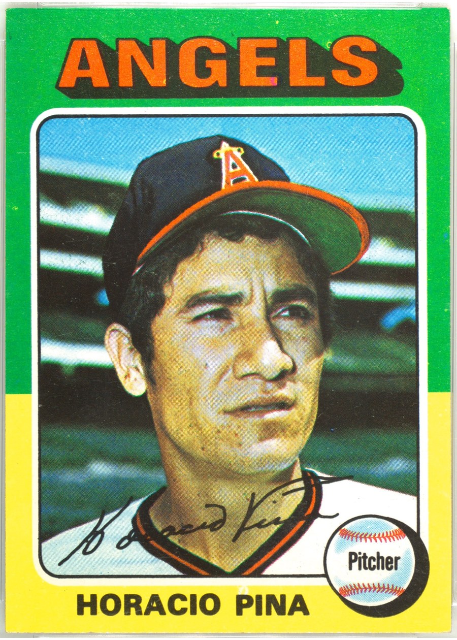 1975 Topps #139 Horacio Pina, California Angels