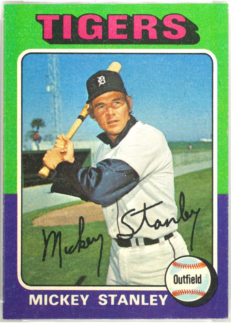 1975 Topps #141 Mickey Stanley, Detroit Tigers