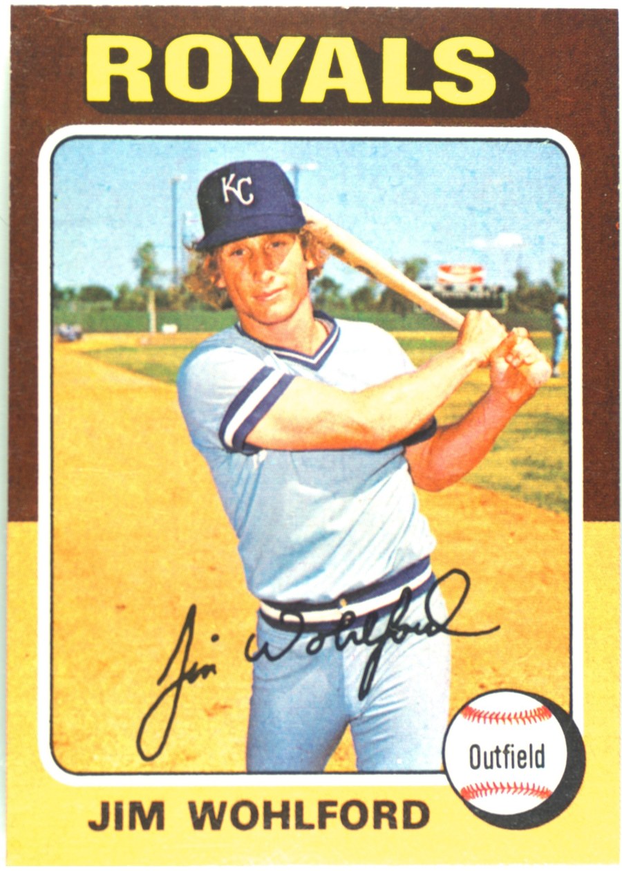 1975 Topps #144 Jim Wohlford, Kansas City Royals