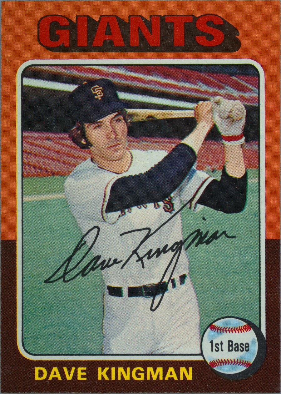 1975 Topps #156 Dave Kingman, San Francisco Giants