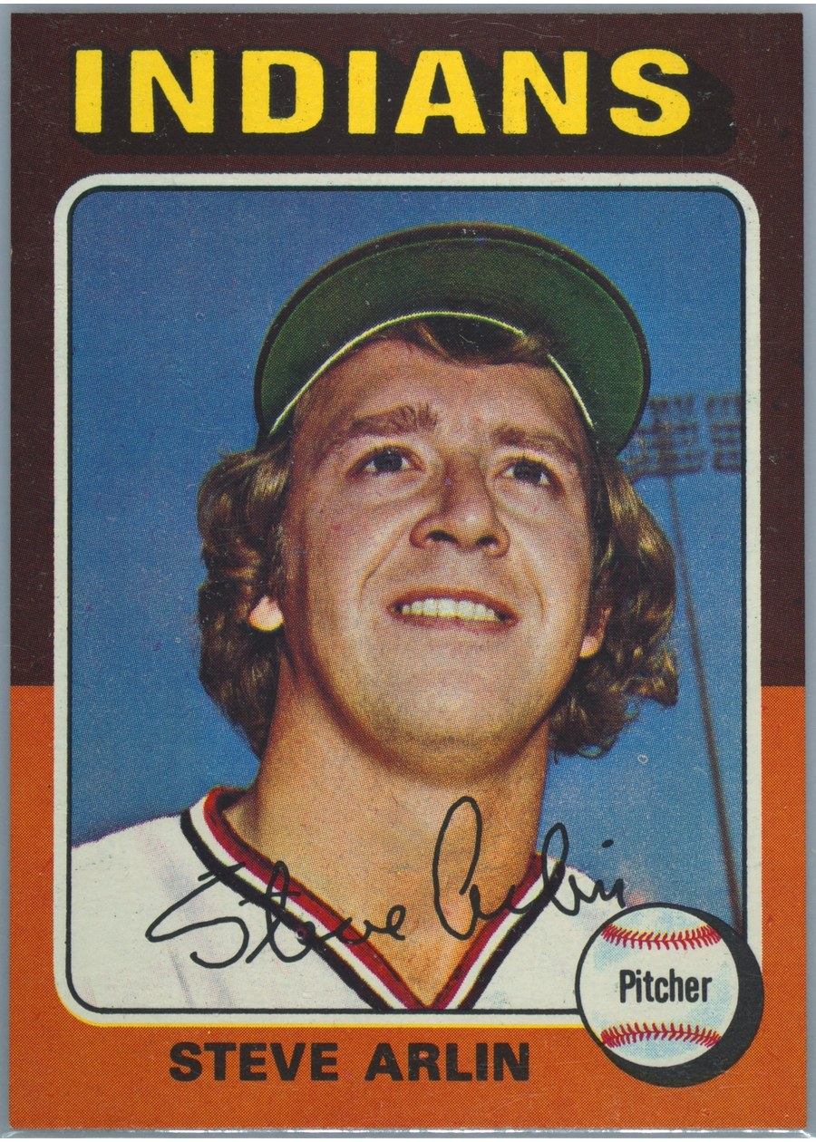 1975 Topps #159 Steve Arlin, Cleveland Indians