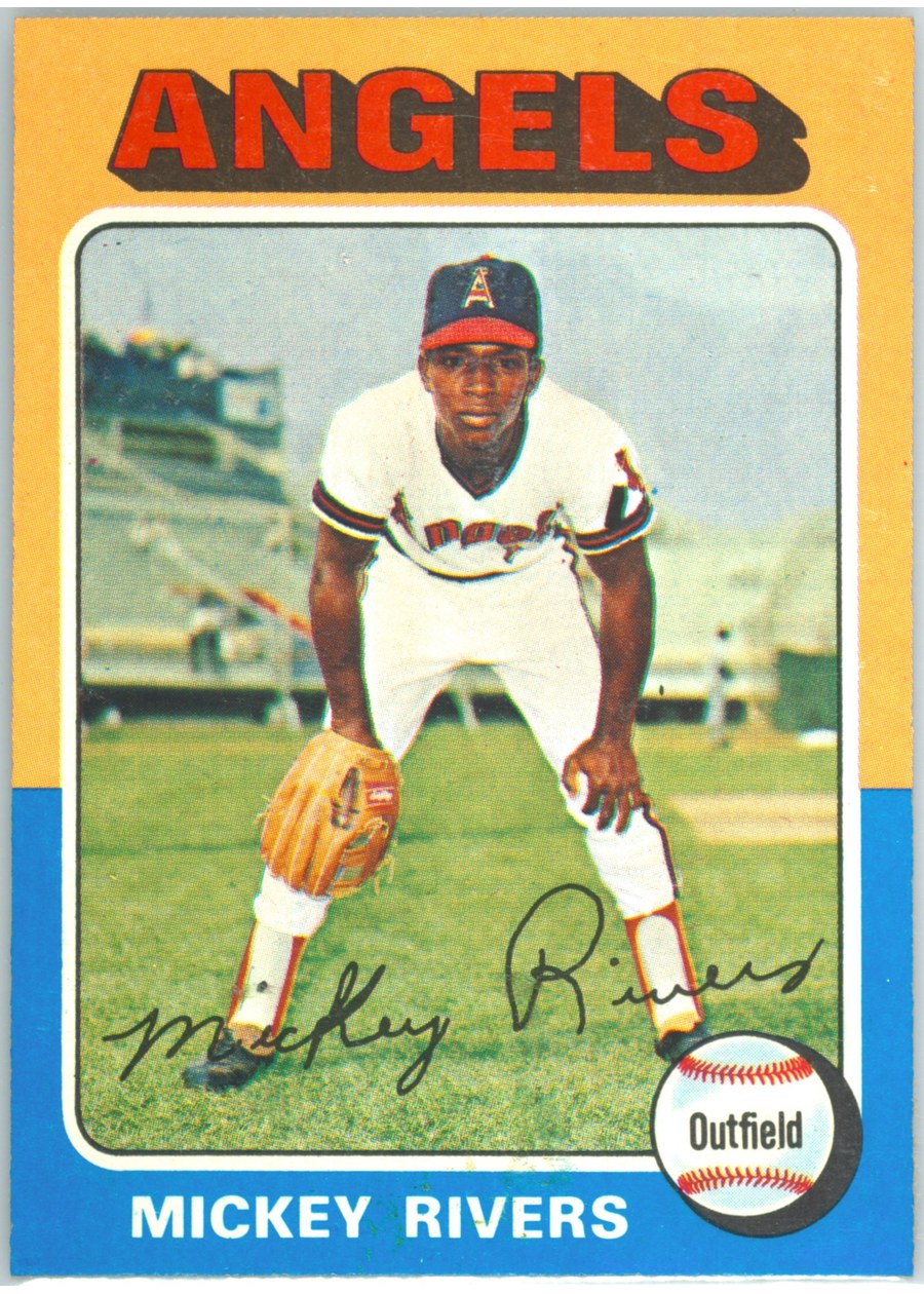 1975 Topps #164 Mickey Rivers, California Angels